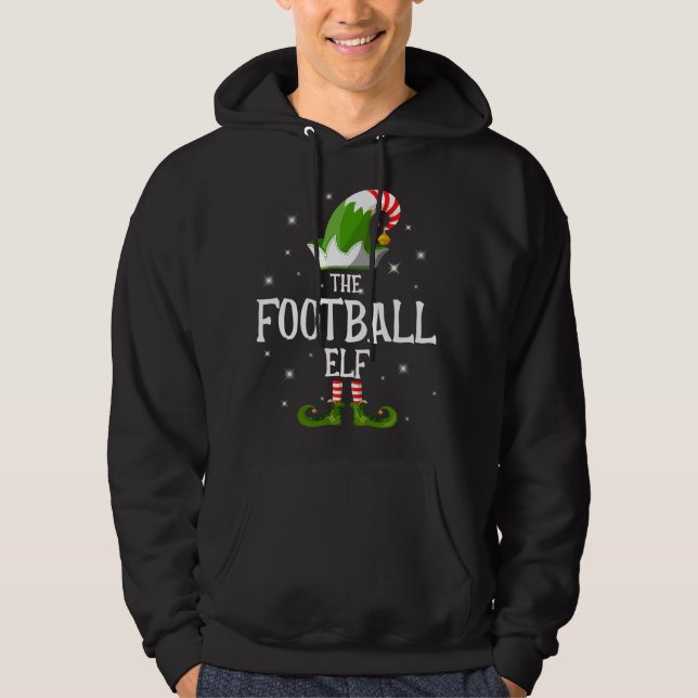 Moletom O Natal da Família Elf de Futebol (Frente)