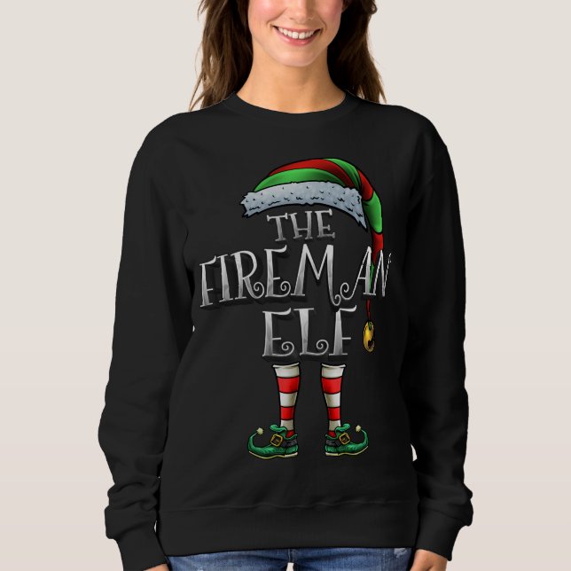 Moletom O Natal da Família Fireman Elf Matando (Frente)