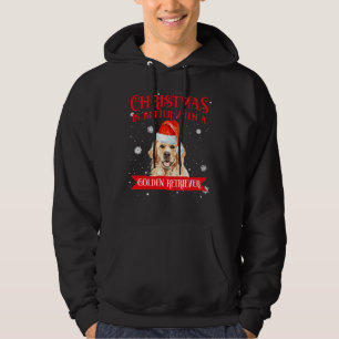 Moletom O Natal É Melhor Com Um Cão De Retriever Ouro