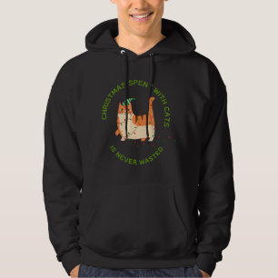 Moletom O Natal passado com Gatos nunca é amor de Gato
