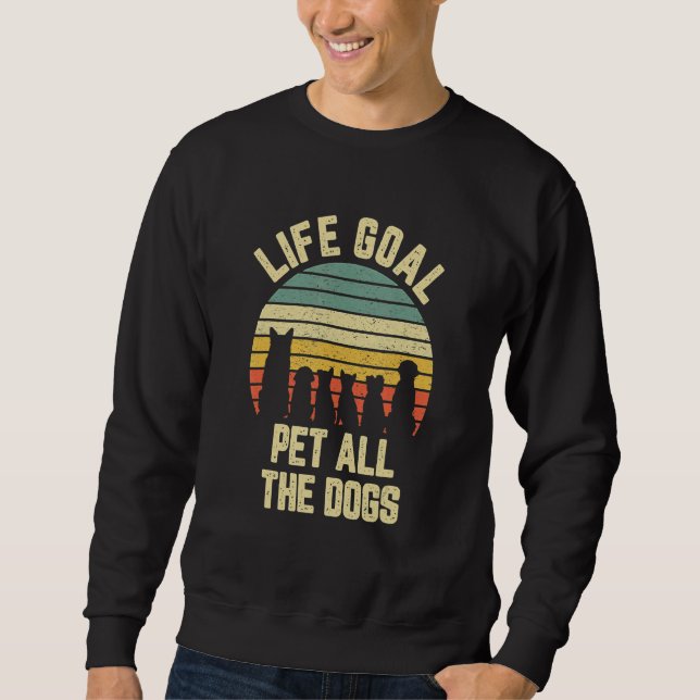 Moletom O Objetivo Da Vida Pet Todos Os Cães (Frente)