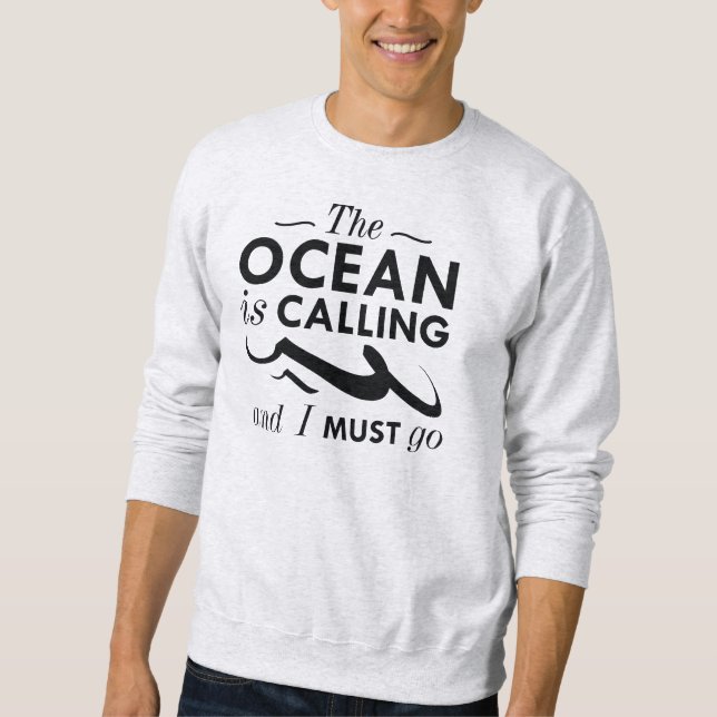 Moletom O Oceano Está Chamando (Frente)