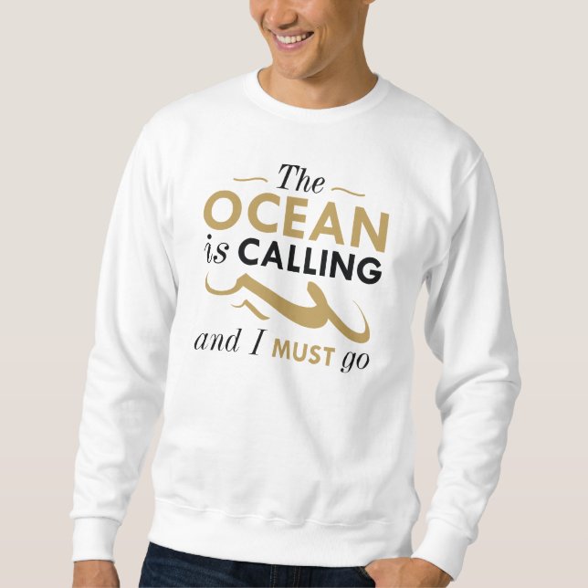 Moletom O Oceano Está Chamando (Frente)
