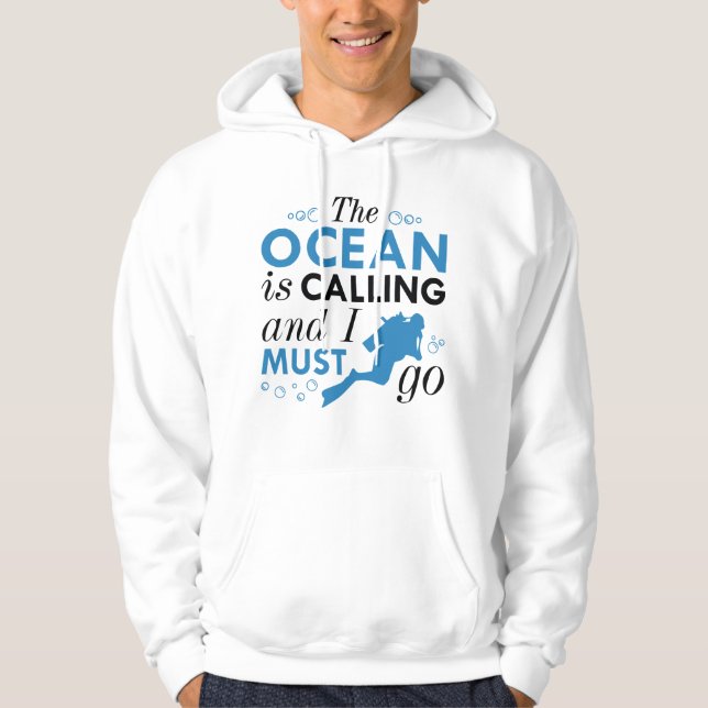 Moletom O Oceano Está Chamando (Frente)