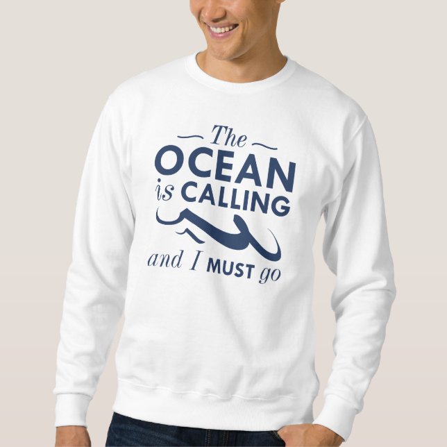 Moletom O Oceano Está Chamando (Frente)
