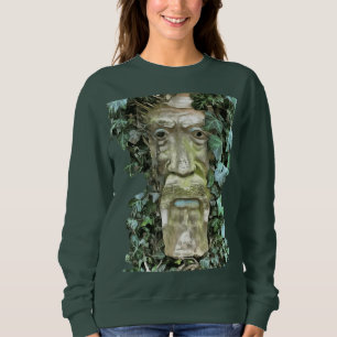 Moletom O Pagan Celtic Green Man Com Folhas De Ivy