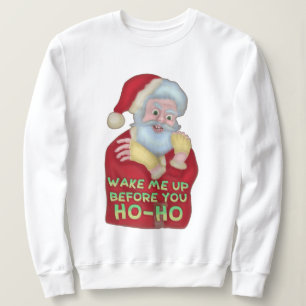 Moletom O papai noel feio engraçado da camisola   do Nata