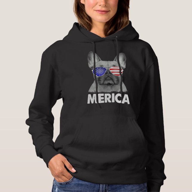 Moletom O Patriótico Cachorro Francês da Merica (Frente)