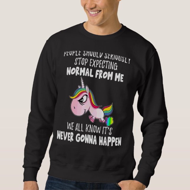 Moletom O Pessoas Deve Parar Seriamente De Esperar Uma Úni (Frente)