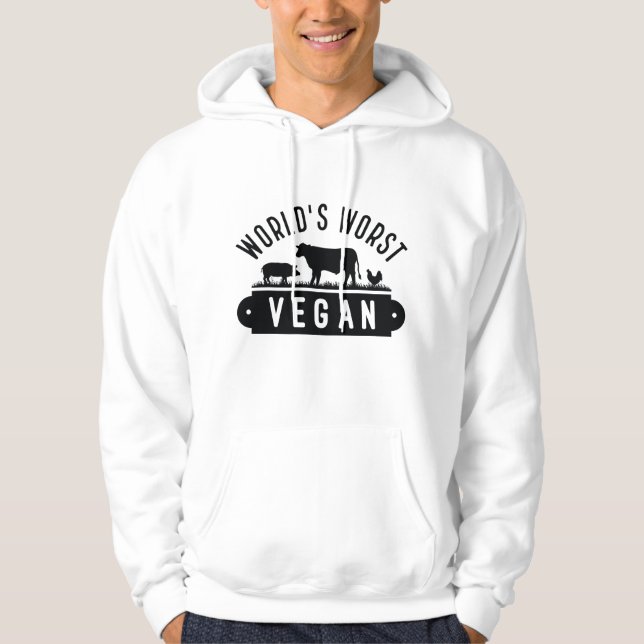 Moletom O pior Vegan do mundo (Frente)