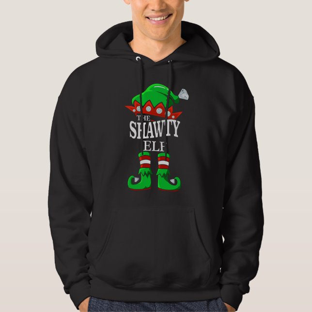 Moletom O presente de Natal da Família do Shawty Elf Match (Frente)