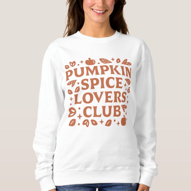 Moletom O Pumpkin Spice Lovers Club (Frente)