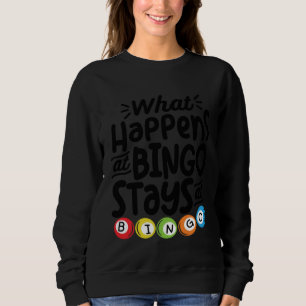 Moletom O que Acontece no Bingo Fica no Bingo Loteria Bing
