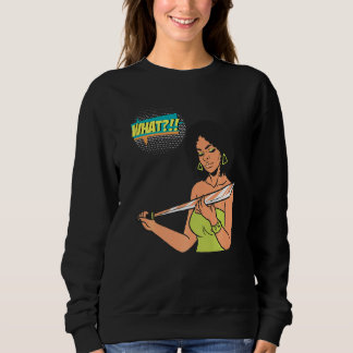 Moletom O que é Halloween Melanina Mulheres de Pele Marrom