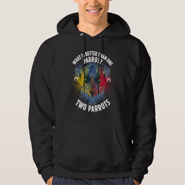 Moletom O Que É Melhor Que Um Papagaio Dois Pássaros (Frente)