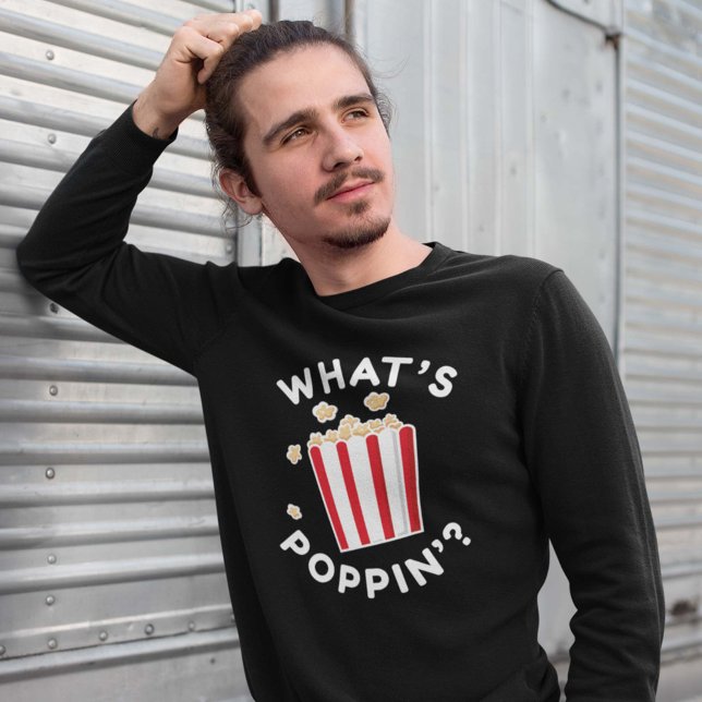 Moletom O que é Poppin" (popcorn sweatshirt)