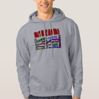 Moletom O que está em minha mente hoje ...... que ACAMPA