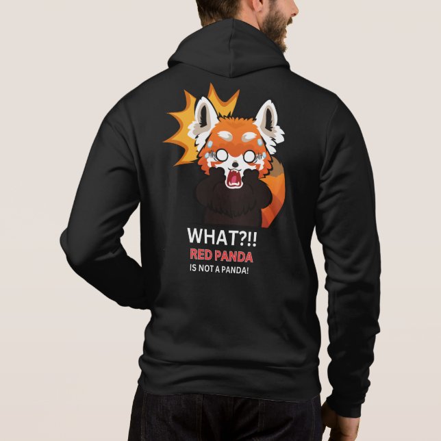 Moletom O quê? O panda vermelho não é um panda! (Verso)