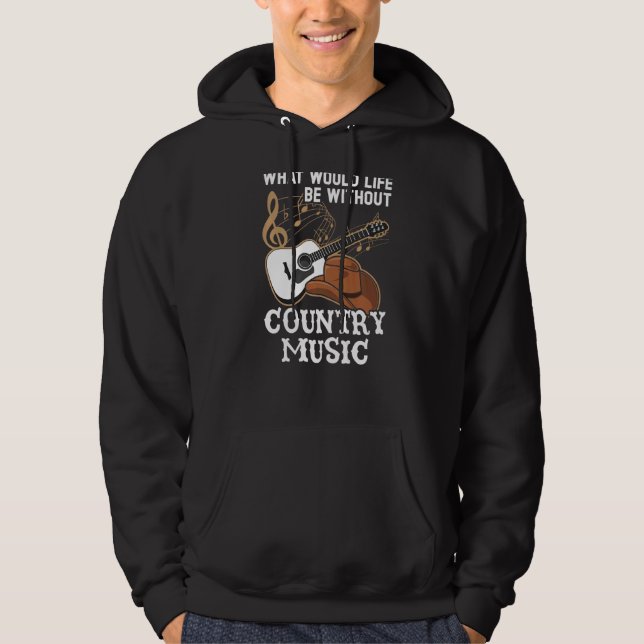 Moletom O que seria da vida sem músico country (Frente)