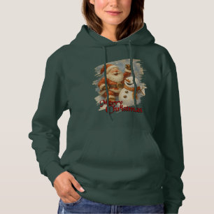 Moletom O Riso de Papai Noel no Abraço do Inverno