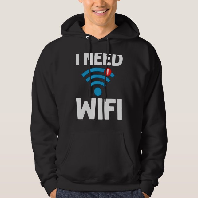 Moletom O Roteador Wifi - Internet - Senha Aspas Computado (Frente)