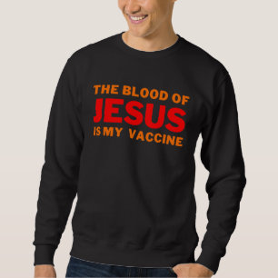 Moletom O sangue de Jesus é a minha Vacina Boa Cristo Beli