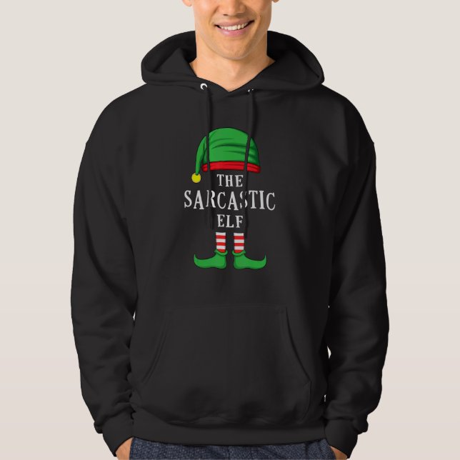 Moletom O Sarcástico Elf Family Matching Group (Frente)