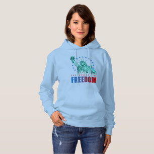 Moletom O Símbolo da Liberdade Hoodie, de uso feminino
