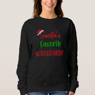 Moletom O Skatista Favorito do Papai Noel  Skate Christ