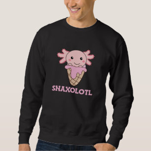 Moletom O Snaxolotl Axolotl Alinha Sorvete De Animais Doce