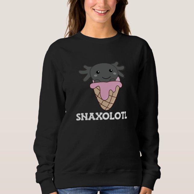 Moletom O Snaxolotl Axolotl Alinha Sorvete De Animais Doce (Frente)