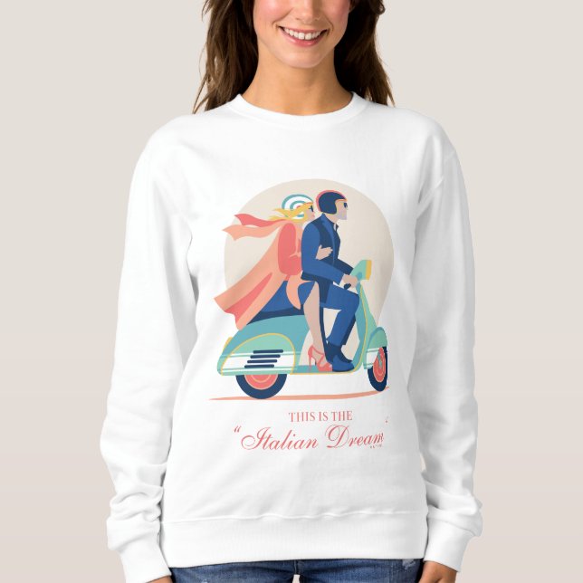 Moletom O Sonho Italiano - O Lotus Branco (Frente)