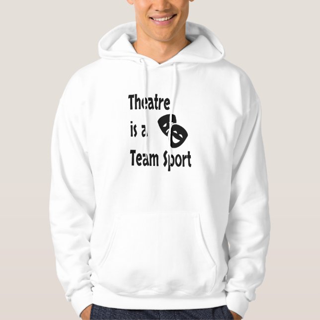 Moletom O teatro é um esporte de equipe, Atuação, Ator, At (Frente)