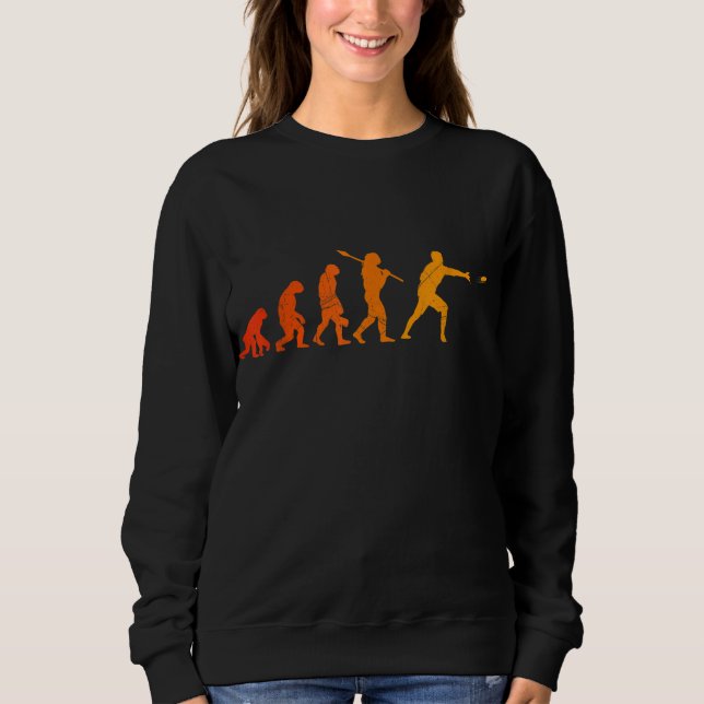 Moletom O Último Frisbee Evolution Disco Golf Macaco Human (Frente)