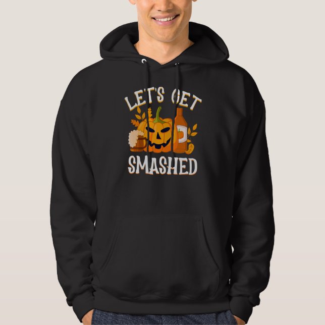 Moletom O Vamos Do Halloween Mens É Esmagado (Frente)