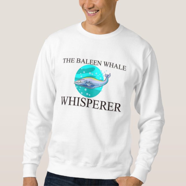 Moletom O Whisperer da baleia de Baleen (Frente)