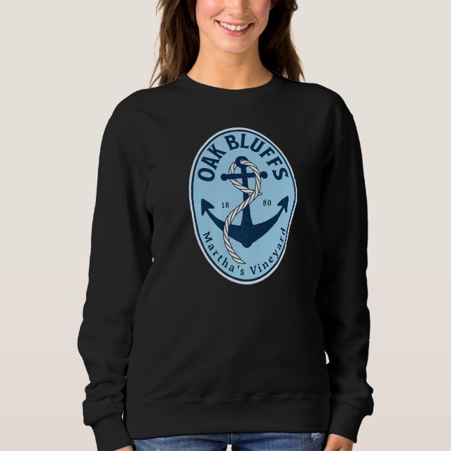 Moletom Oak Bluffs Marthas Vineyard Massachusetts Anchor S (Frente)