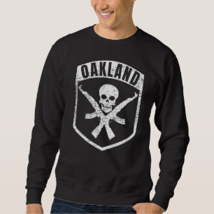 Moletom Oakland California Skull Ak 47 Hip Hop Rap