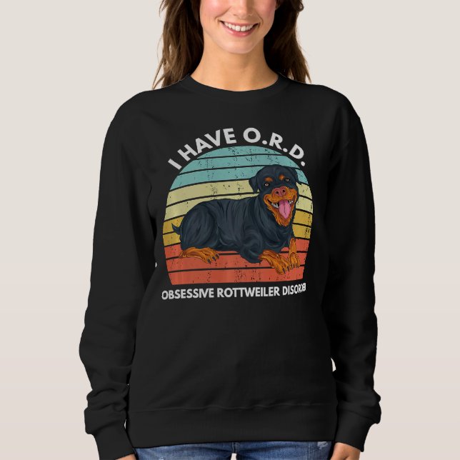 Moletom Obcecado com Rottweilers Rottweiler Cute Rottie 6 (Frente)