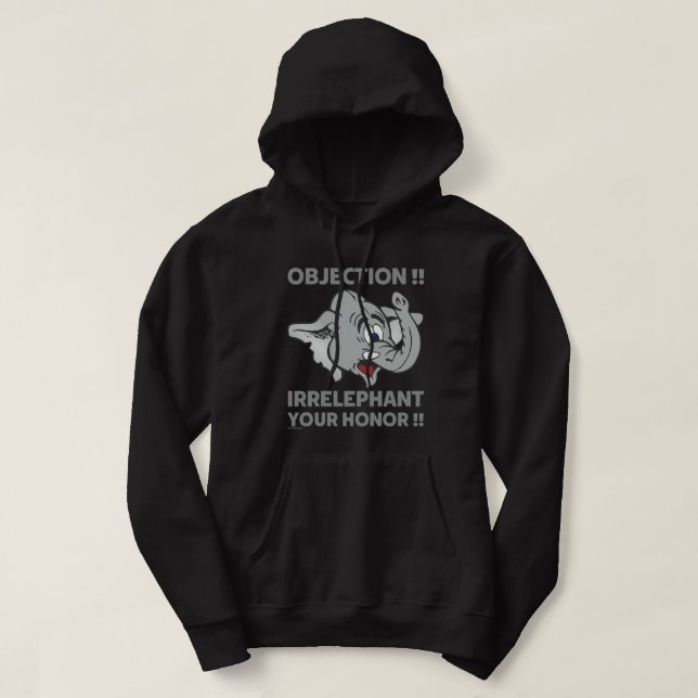MOLETOM OBJEÇÃO! IRRELEPHANTE SUA HONRA! (Frente do Design)
