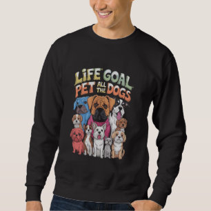 Moletom Objetivo de Vida Acariciar Todos os Cães Design En