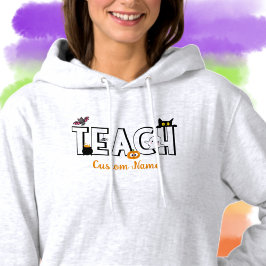 Moletom Objetos do Halloween ENSINAM Hoodie Personalizável