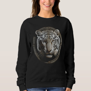 Moletom Obra de Arte do Tigre Branco  Animal Tigre
