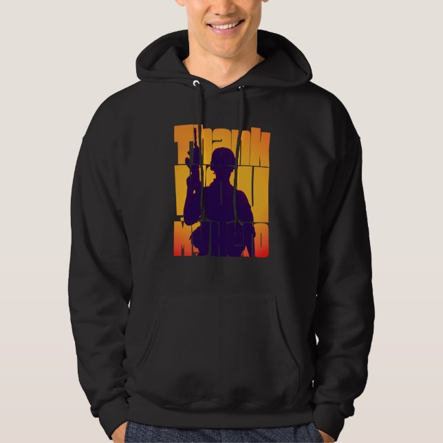 Moletom Obrigado Meu Herói Veterano Militar (Frente)