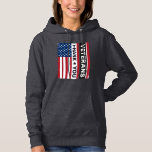 Moletom Obrigado Veteranos Design de Vetor de Bandeira Ang