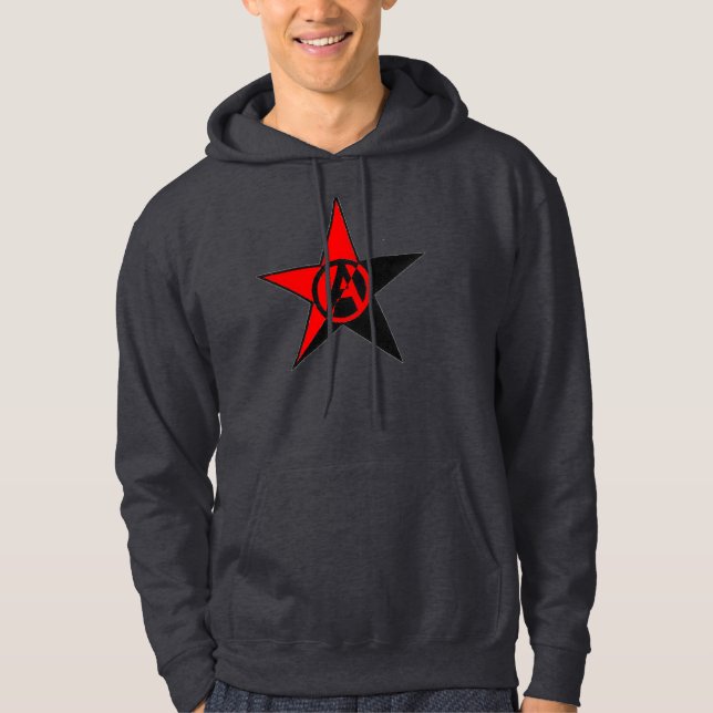 Moletom obscuridade da estrela do anarquista - hoodie (Frente)