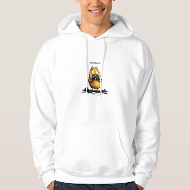 Moletom Observação de Pássaros Personagem de Desenho Anima (Frente)