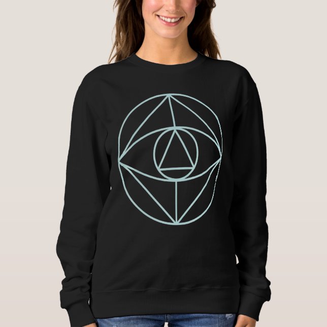 Moletom Occult Magic Sacred Geometry Circle Triangle 4 (Frente)