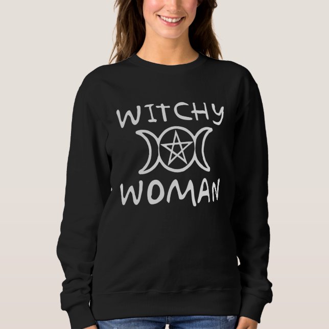 Moletom Occult Wicca & Pagan Witchcraft Wiccan Witchy Woma (Frente)