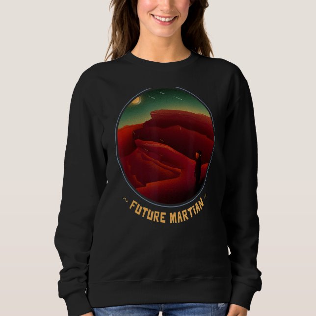Moletom Occupy Mars Future Martian Explorer Rocket To Oute (Frente)